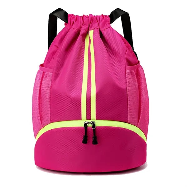 Logo Oxford Drawstring Sports Bag Gym Sack Backpack