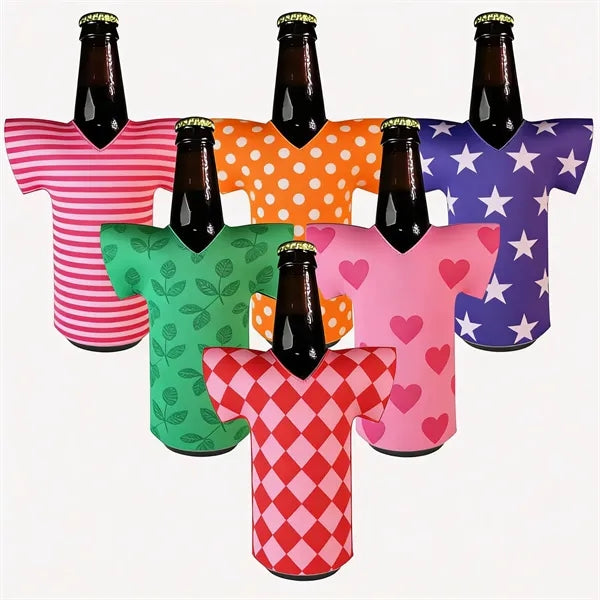 Can Cooler Sleeve Neoprene T-Shirt Shaped