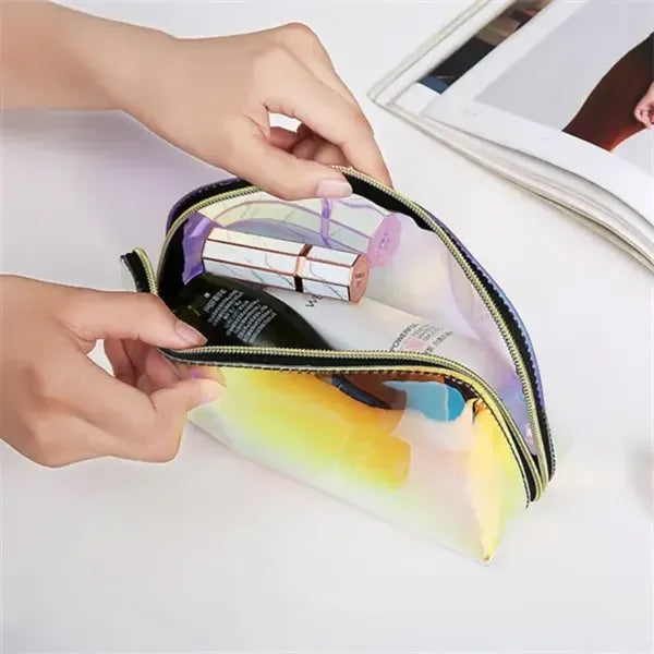 Travel Cosmetic Iridescent Makeup Bag