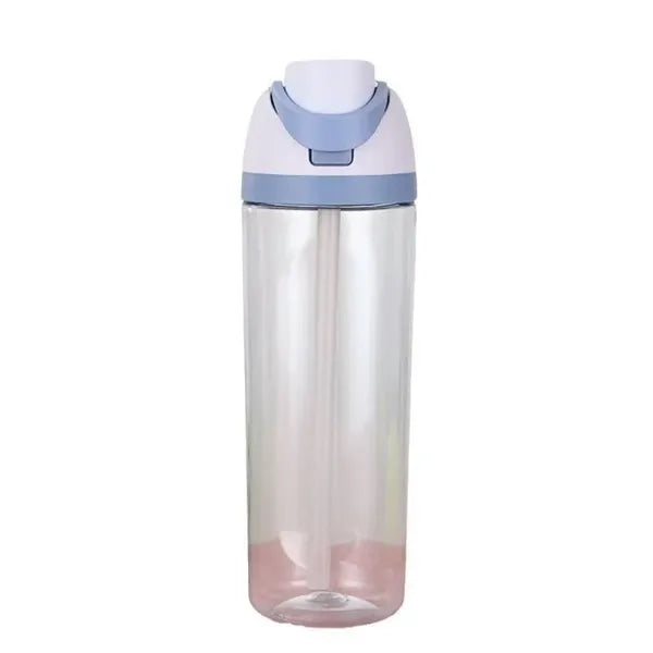750ml FreeSip Clear Plastic Water Bottle with Straw