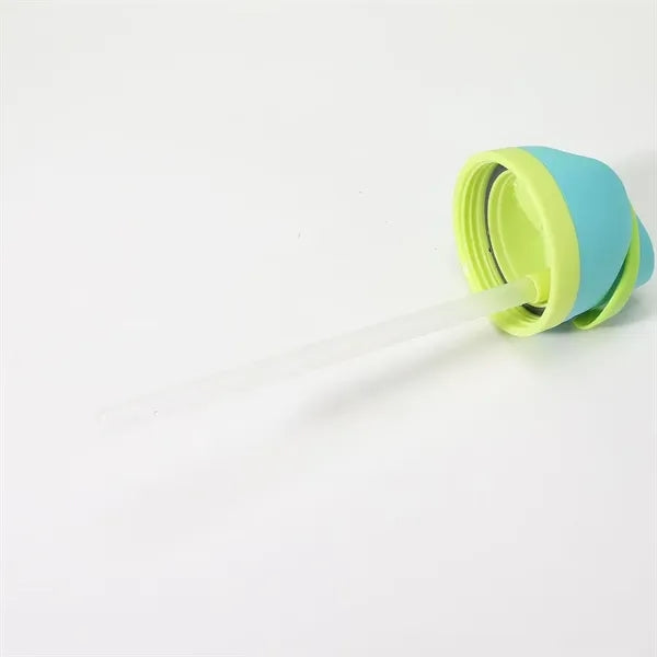 750ml FreeSip Clear Plastic Water Bottle with Straw