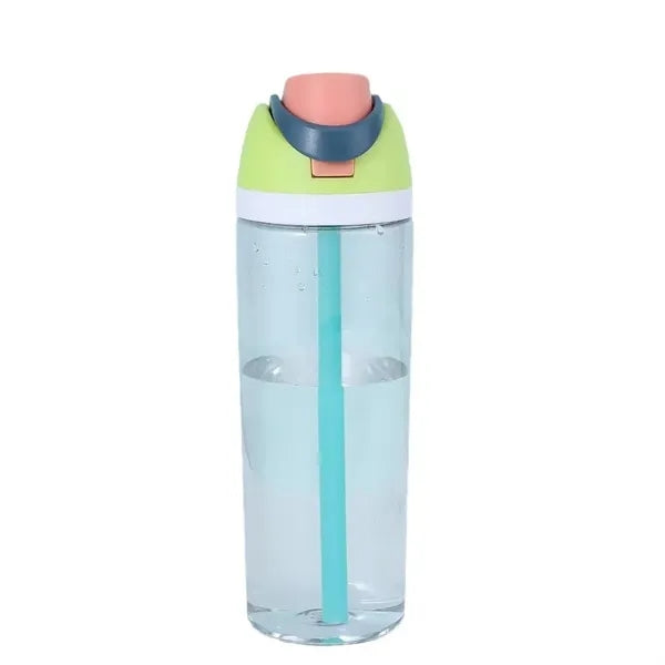 750ml FreeSip Clear Plastic Water Bottle with Straw