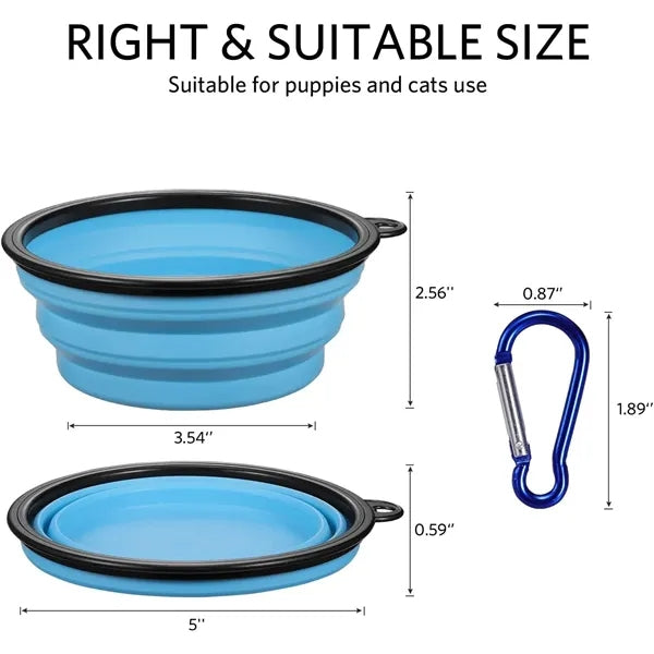 Dog Pet Collapsible Bowls