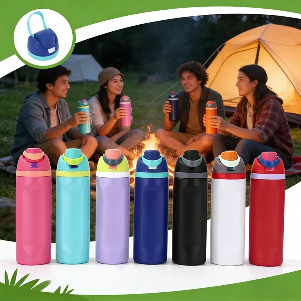 24oz Insulated Stainless Steel Freesip Water Bottle