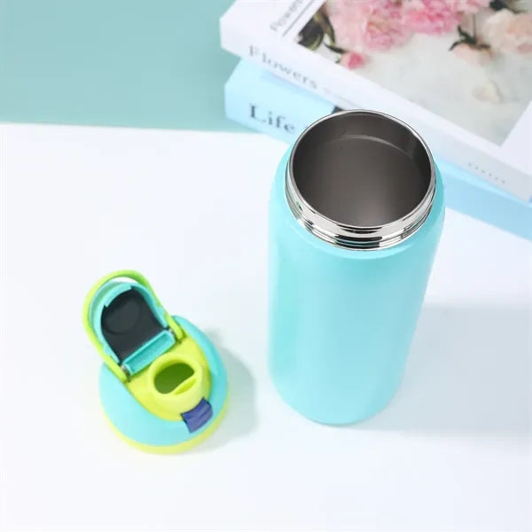 24oz Stainless Steel Freesip Sports Water Bottle with Straw