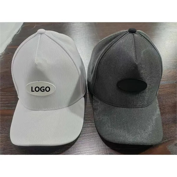 LED Fiber Optic Rechargeable Light Up Caps Dark Glowing Hats