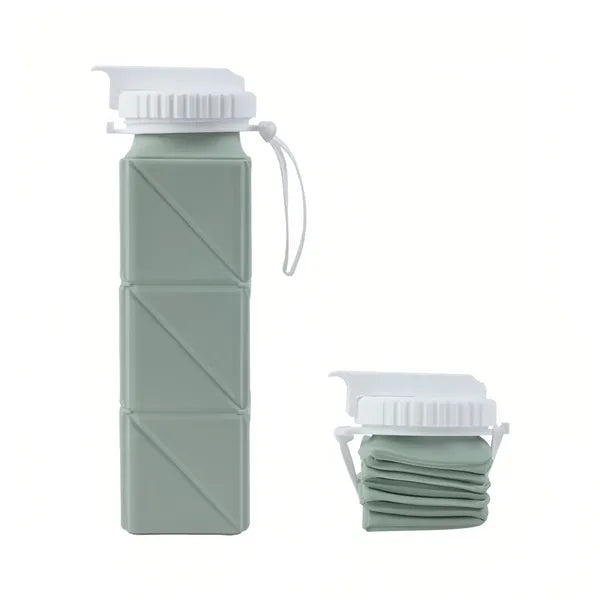 20oz Collapsible Silicone Water Bottle Foldable Travel Cup