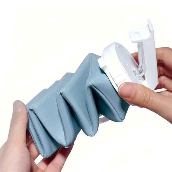 20oz Collapsible Silicone Water Bottle Foldable Travel Cup