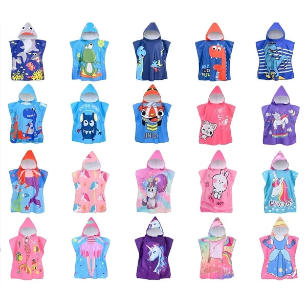 Kids Beach Towel Poncho