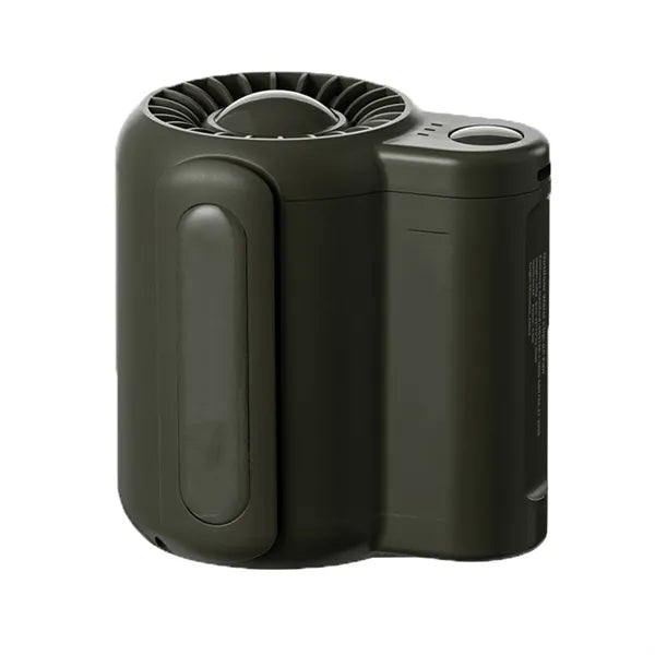 Dual-Power Waist Clip Fan & Power Bank