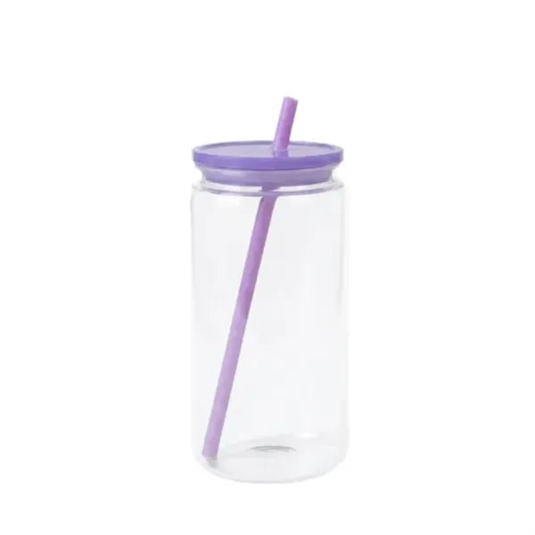 16oz Mason Jar Cups with Lids and Straws