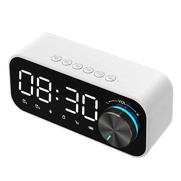 Desktop Alarm Clock Bluetooth Speaker W/ Night Light