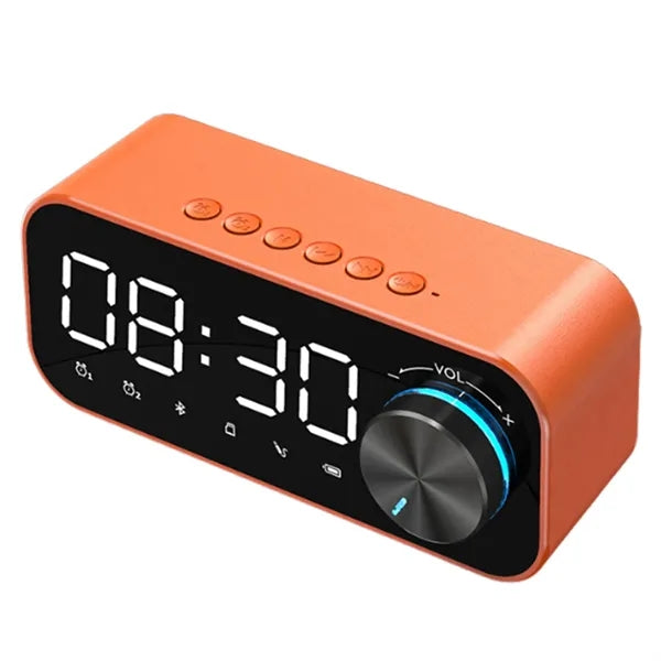 Desktop Alarm Clock Bluetooth Speaker W/ Night Light