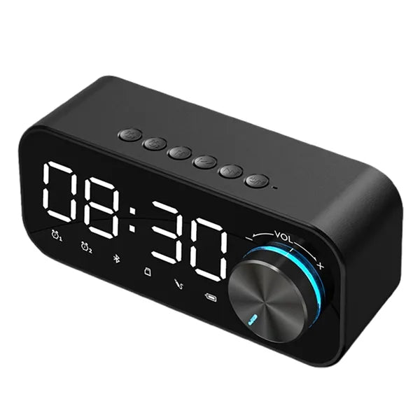 Desktop Alarm Clock Bluetooth Speaker W/ Night Light