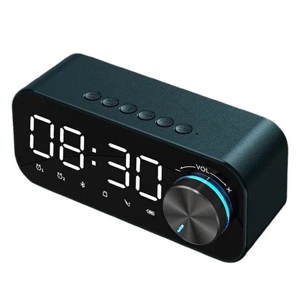 Desktop Alarm Clock Bluetooth Speaker W/ Night Light