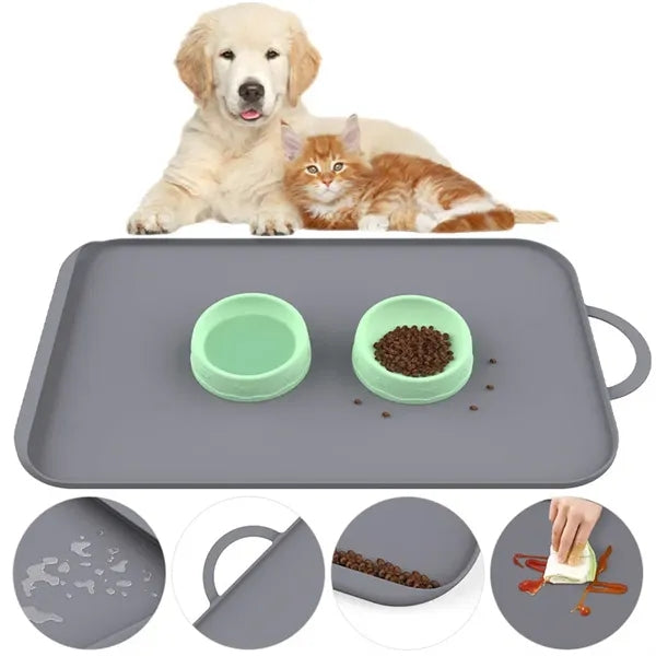 Pet Silicone Feeding Mat with Handle
