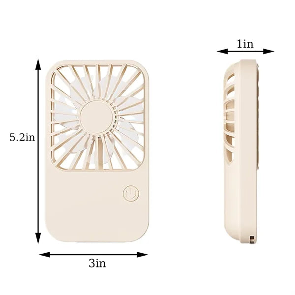 Ultra Thin Pocket Mini Fan Portable