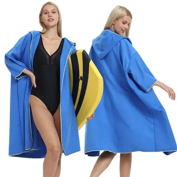 Cardigan-style Bathrobe Beach Towel