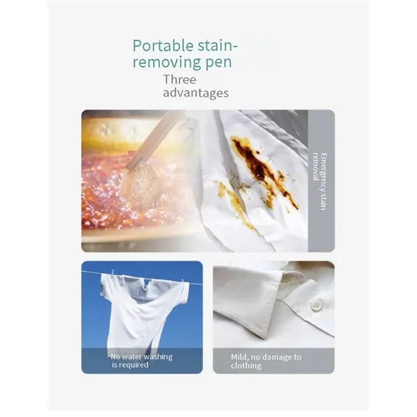 Portable Emergency Clothing Stain Remover Pen For Travel