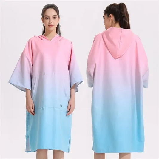 Pocket-style Bathrobe Beach Towel