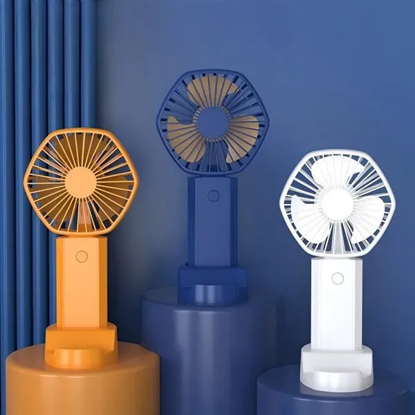 3 speed adjustable portable rechargeable fan