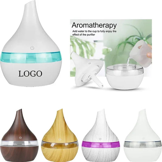 Wood Grain Mini Aroma Diffuser Humidifier