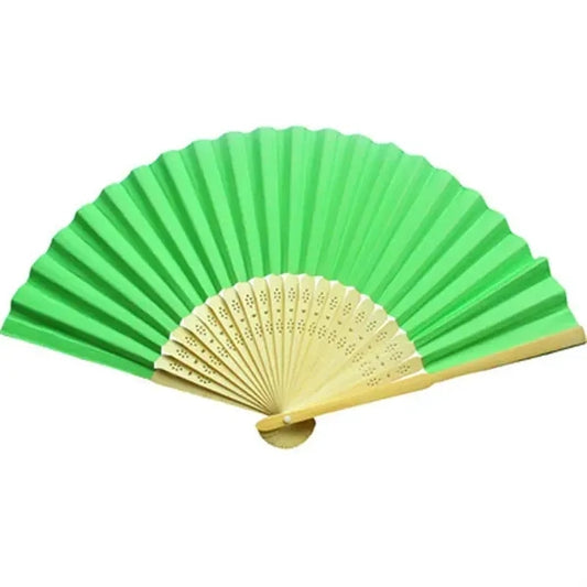 Full-color Folding Bamboo Paper Hand Fan