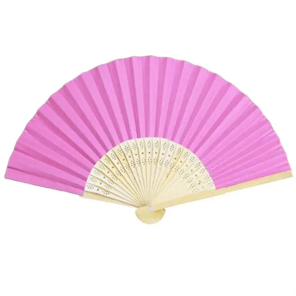Full-color Folding Bamboo Paper Hand Fan