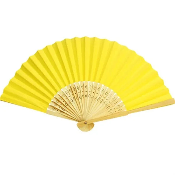 Full-color Folding Bamboo Paper Hand Fan