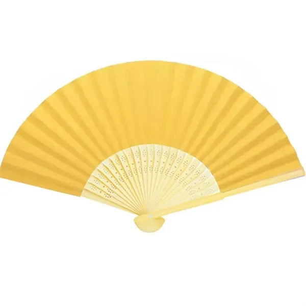 Full-color Folding Bamboo Paper Hand Fan