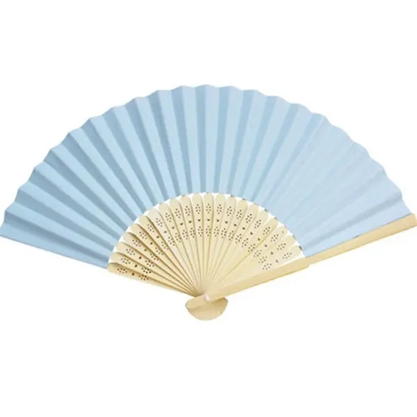 Full-color Folding Bamboo Paper Hand Fan