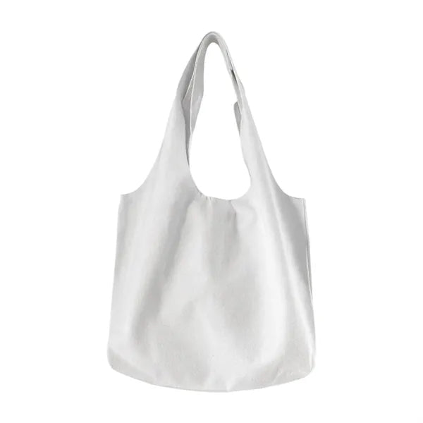12oz Canvas Vest Style Tote Bag Integrated Handle Shopper