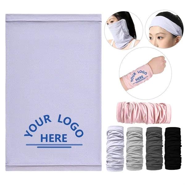 Ice Silk Cooling Wrap Mask Gaiter Wristband Headband