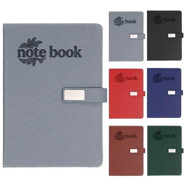 Logo Faux Leather Notebook Gift Box Set