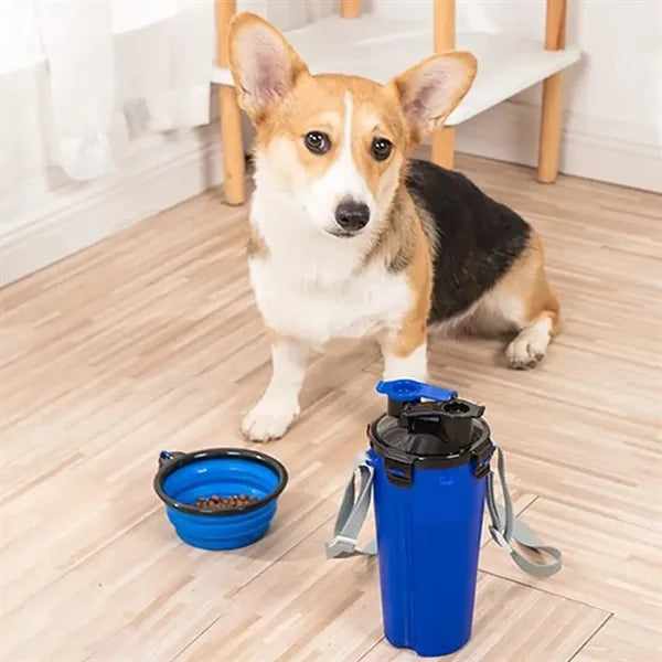 Pet Outdoor Travel Multifunctional 2-in-1 Drinking Water Bot
