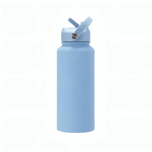 32oz Insulated Stainless Steel Water Bottle W/Straw