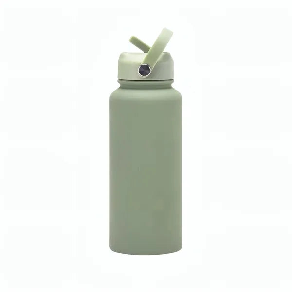 32oz Insulated Stainless Steel Water Bottle W/Straw