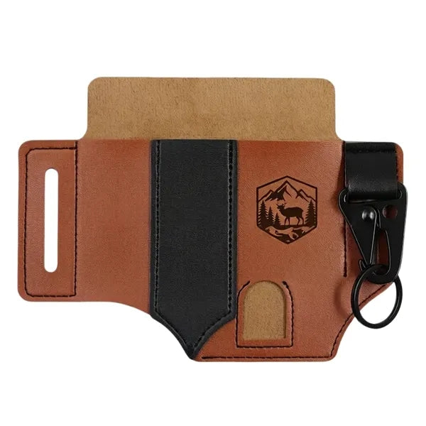 PU Tactical EDC Belt Pouch with Key Clip