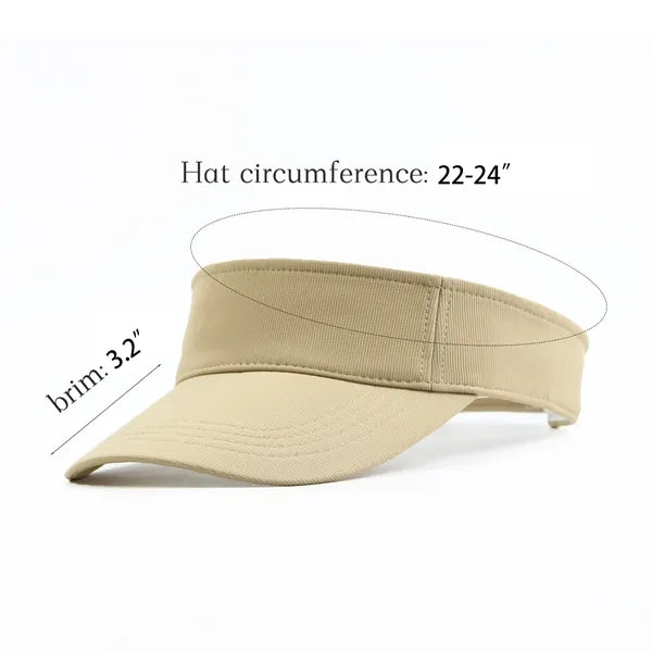 Solid Color Polyester Sun Visor