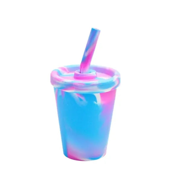 10 Oz Silicone Pint Glasses with lids/straws