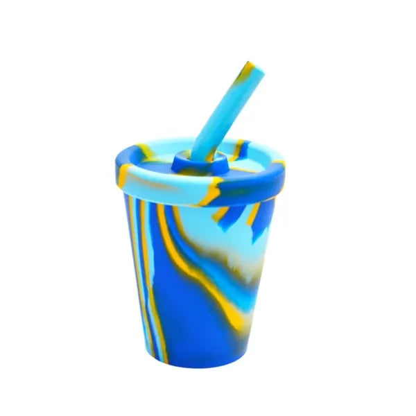 10 Oz Silicone Pint Glasses with lids/straws