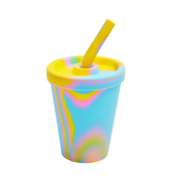 10 Oz Silicone Pint Glasses with lids/straws