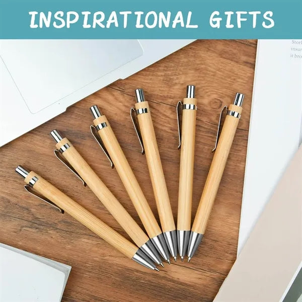 Bamboo Retractable Ballpoint Pen