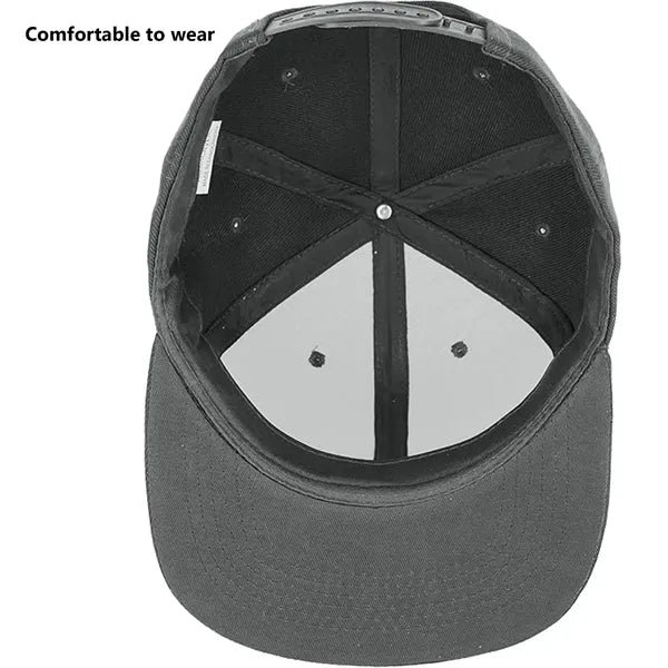 Flat Bill Snapback Cap