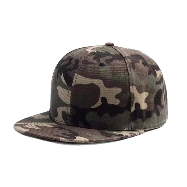 Flat Bill Snapback Cap