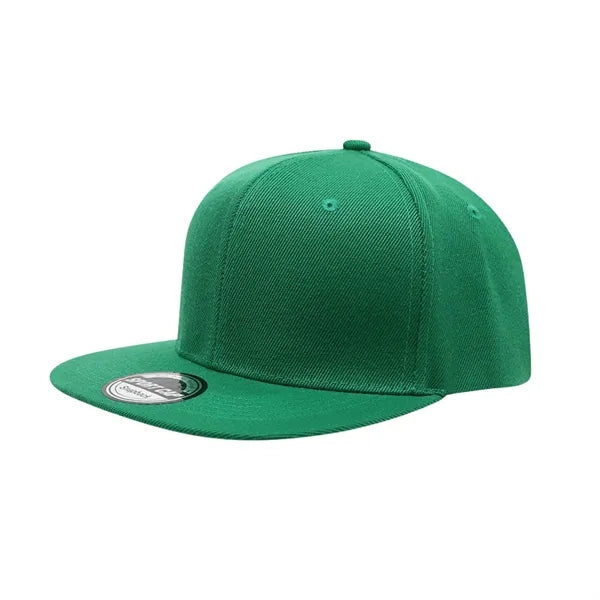 Flat Bill Snapback Cap