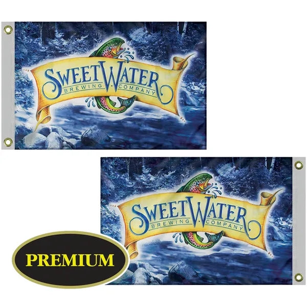 2' x 3' Double Sided Digitally Printed Knit Polyester Flag