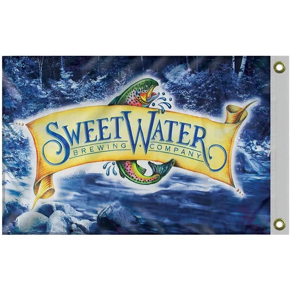 2' x 3' Double Sided Digitally Printed Knit Polyester Flag