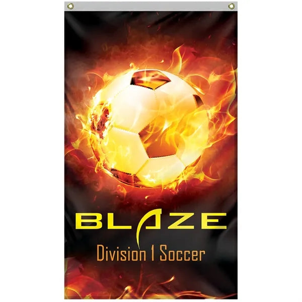 3' x 5' Polyester Single Reverse Vertical Flag