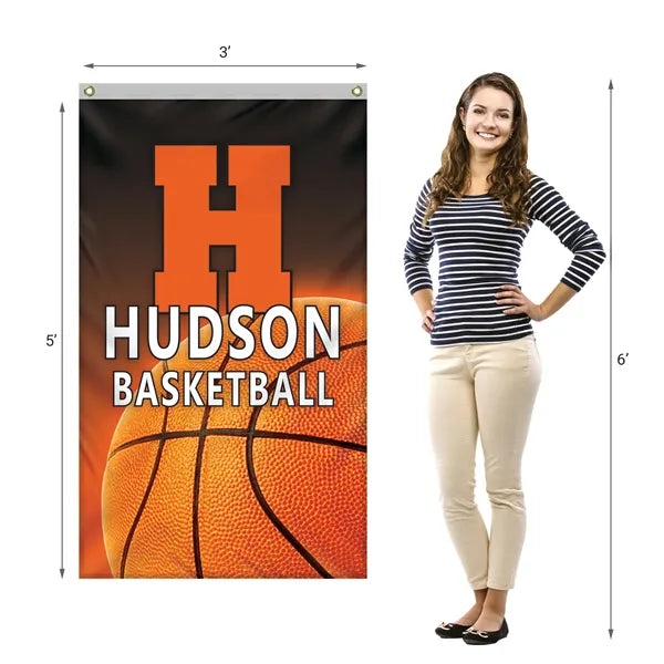 3' x 5' Polyester Single Reverse Vertical Flag